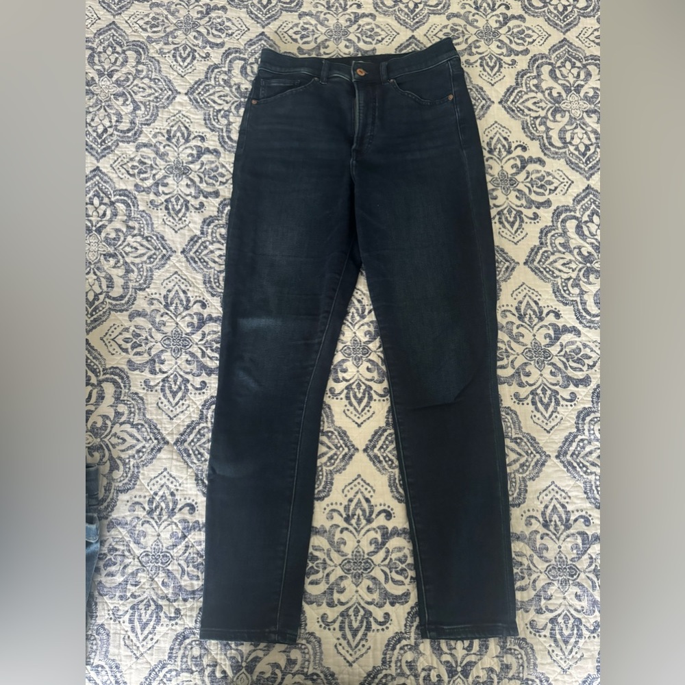 Express Dark Blue Skinny High Rise Jeans- Size 6R